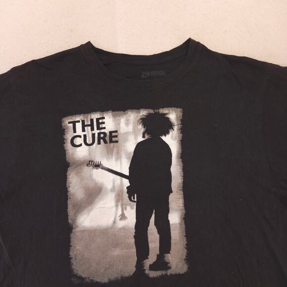 The Cure Band Crew Neck Short Sleeve Graphic T Shirt Mens Size 2XL Black - Picture 1 of 9